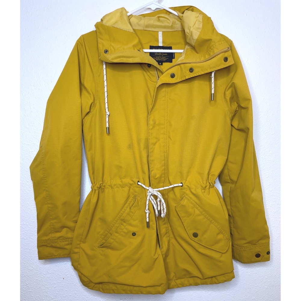 Burton Women Jacket Hooded Utility Anorak Parka Size S Yellow